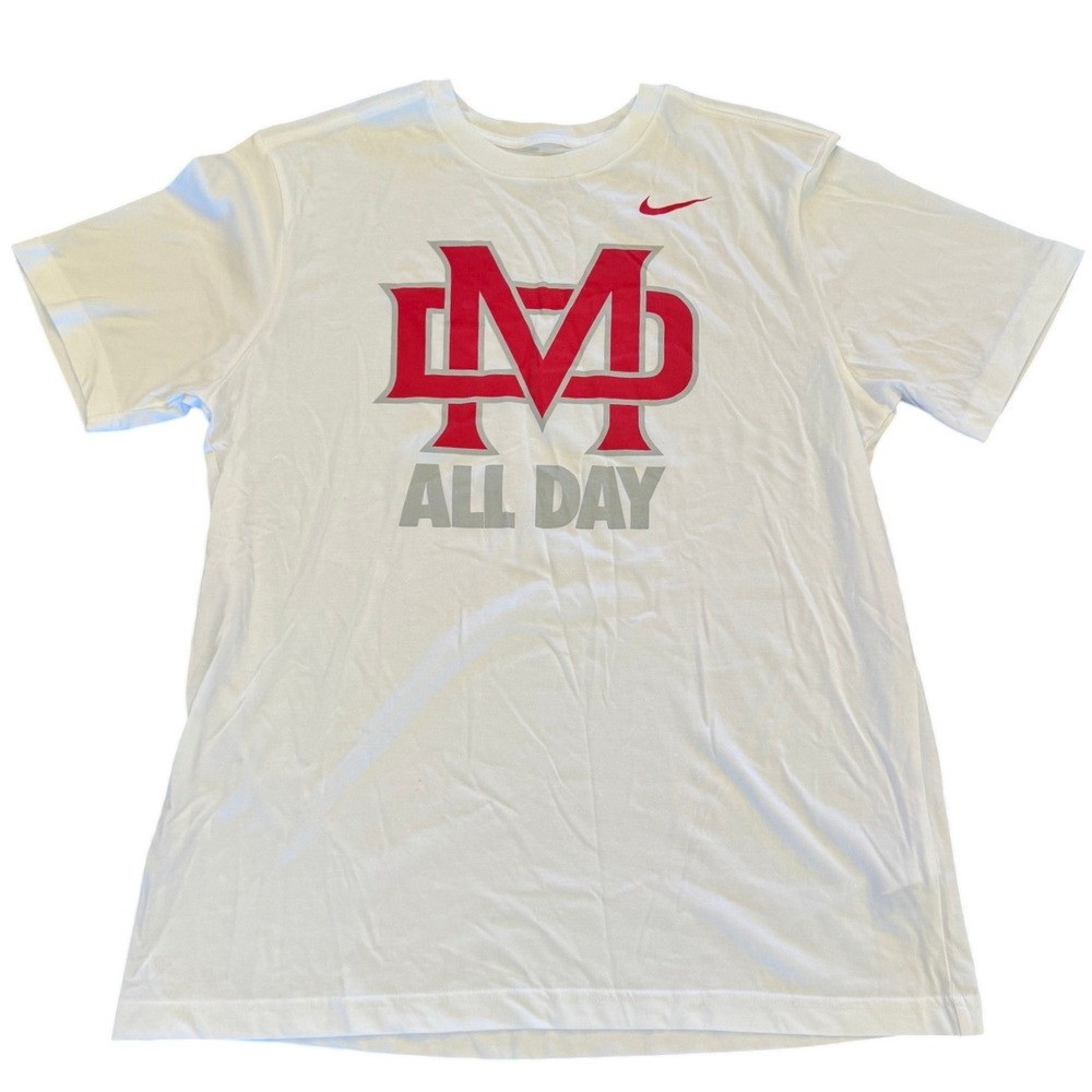 Nike Mater Dei Monarchs All Day Graphic T-Shirt White Red Large